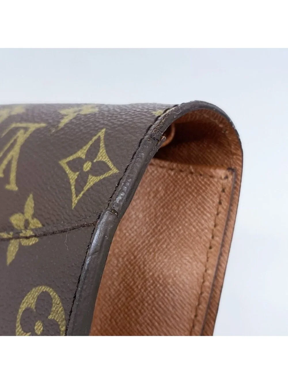 Louis Vuitton Clutch Monogram Bordeaux Brown
